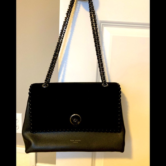 Ted Baker leather and suede handbag. - Picture 1 of 6